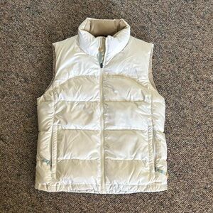 White North Face Nuptse 700 Puffer Vest